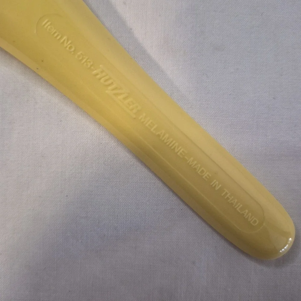 Hutzler‎ Melamine Rice Spoon #513 Utensil Yellow MCM Made in Thailand